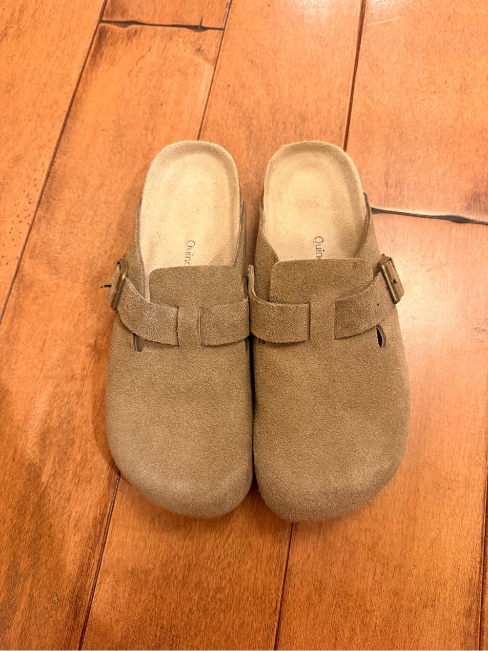 Quince Suede Clog Mule - Cafe